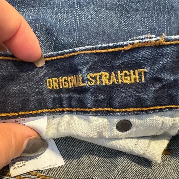 American Eagle Outfitters Dark Blue Denim Jeans - Picture 5 of 6